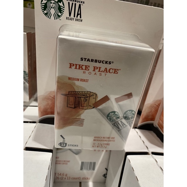 Starbucks Via 派克市場即溶研磨咖啡 2.1公克 X 26入