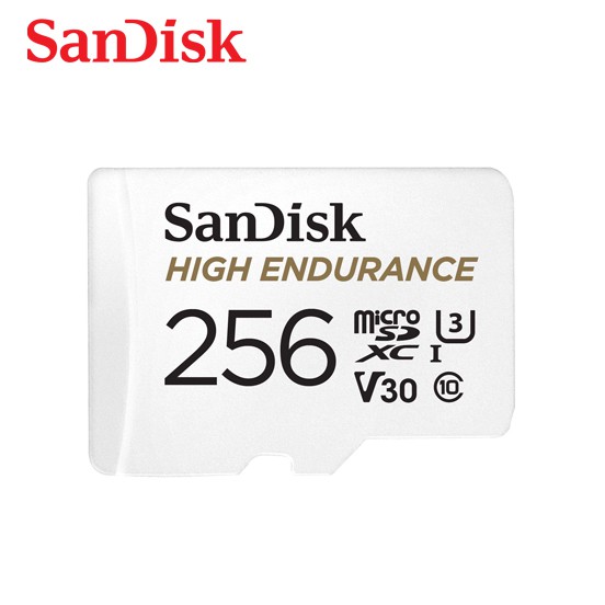 SanDisk HIGH ENDURANCE 256G MicroSD V30 U3 4K 記憶卡 監視器專用 廠商直送