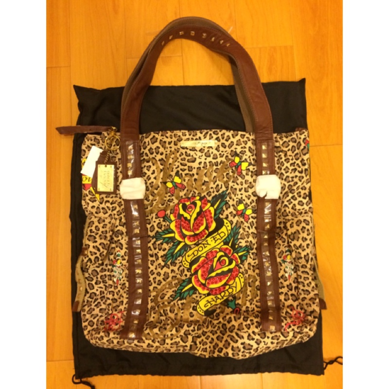 Ed Hardy Tote 托特包 豹紋