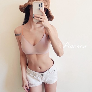 Pincoco 臺灣出貨 現貨 外出睡覺運動皆可穿，夏季好好看撞色零壓無鋼圈內衣 BAI038
