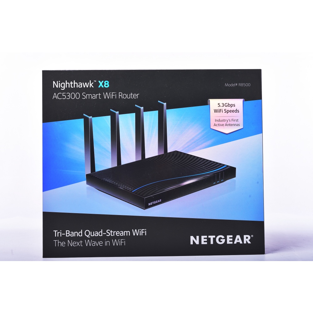 Netgear X8 R8500 802.11ac WIFI5 5300M 4×4 MU-MIMO(已刷MERLIN)