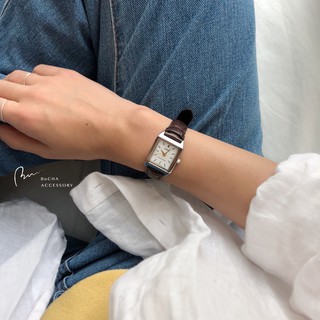 【BuCHA】Casio復古韓系方型真皮手錶 - 2色 LTP-V007