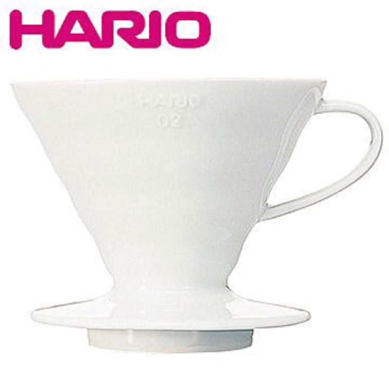 我的咖啡時光 HARIO 有田燒 V60 VDC-02W 錐型陶瓷濾杯 含100入錐型濾紙 1~4人份 日本製