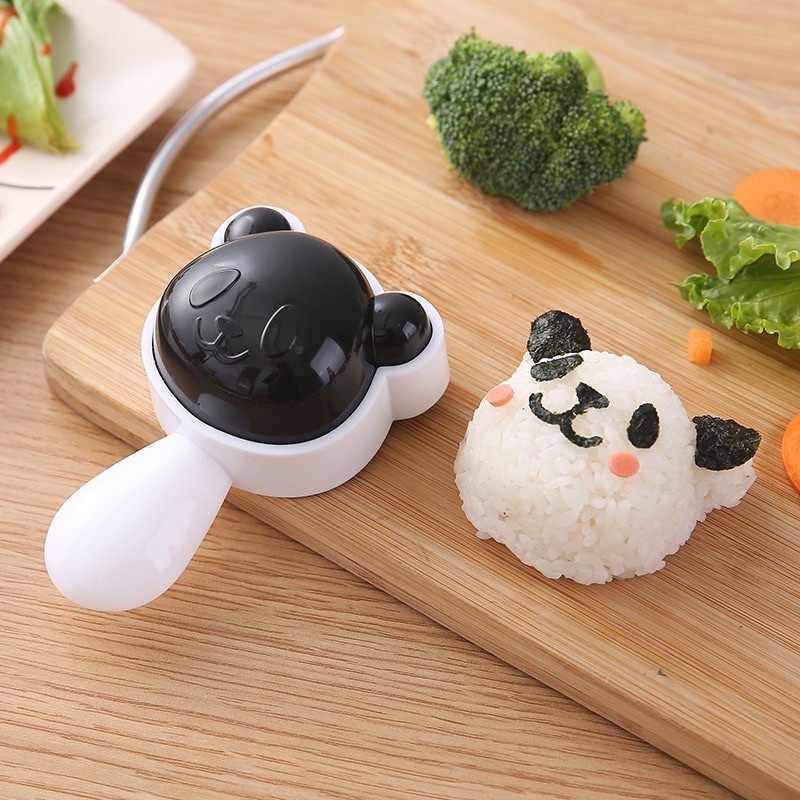 ❤️❤️❤️DIY新款熊貓飯糰模具 創意兒童花式便當模 海苔包飯工具壽司模具tlindoor