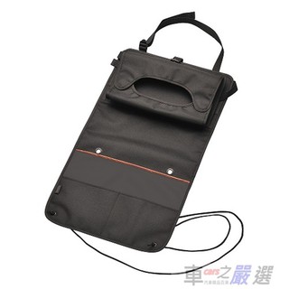 車之嚴選 cars go 汽車用品【DZ495】CARMATE 座椅頭枕杆固定式後座收納置物袋 多功能收納