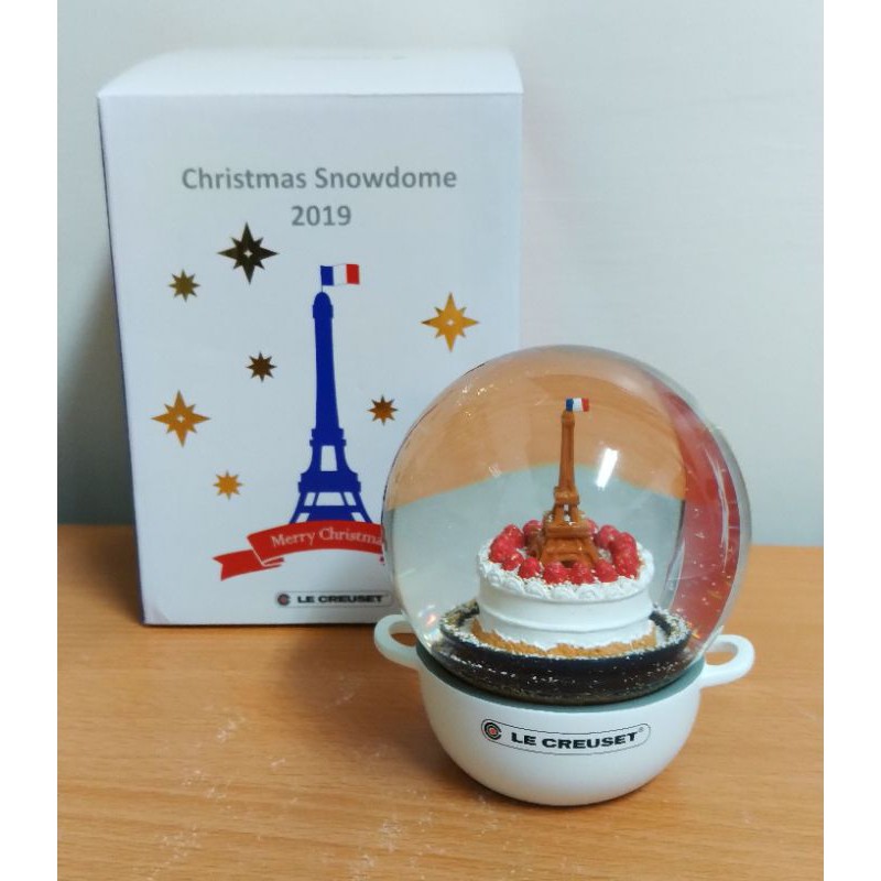 [現貨]日本Le creuset 2019聖誕 限量雪花球/水晶球 棉花白