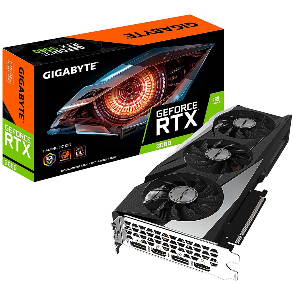 未鎖算力-【技嘉】 GeForce RTX 3060 Gaming OC 12G顯示卡