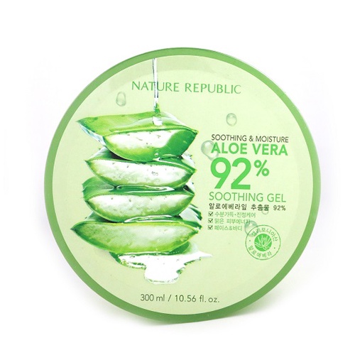 韓國 Nature Republic 92%蘆薈補水修護保濕凝膠 300ml【新高橋藥局】