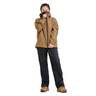 Outperform 奧德蒙 揹客 Packerism ULT 夾克式背包款衝鋒雨衣 卡其 尼龍雨褲 兩件式《比帽王》