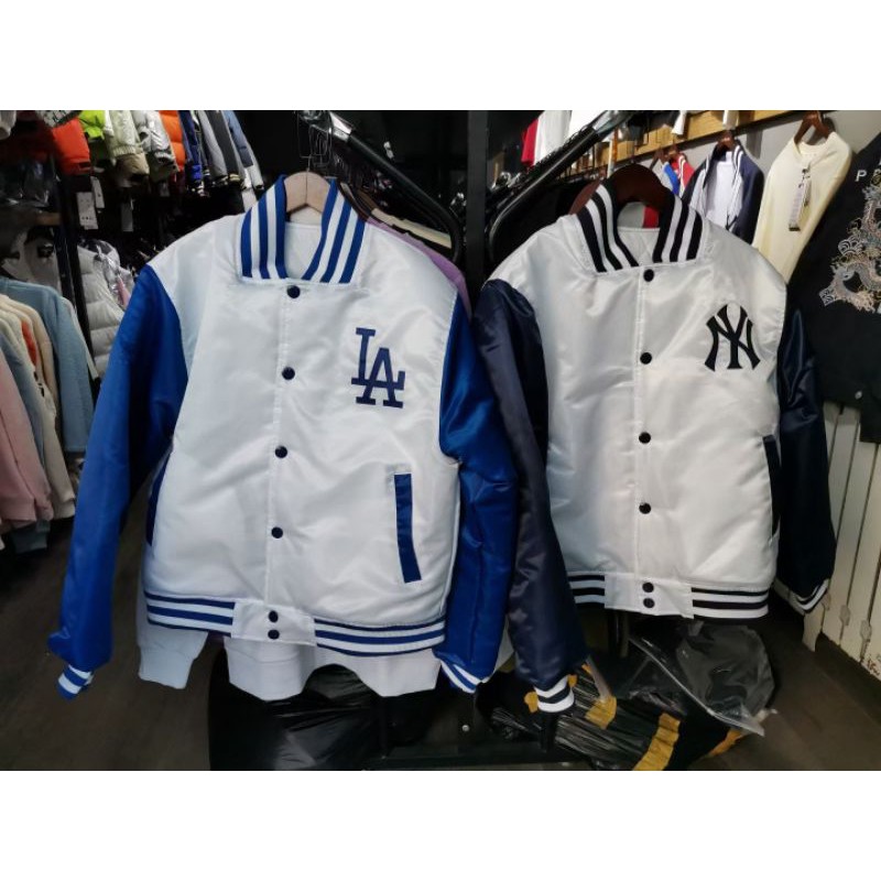 正品 LA NY 洋基 道奇 棒球外套 夾克 嘻哈 繞舌 MLB 尺寸：M L XL