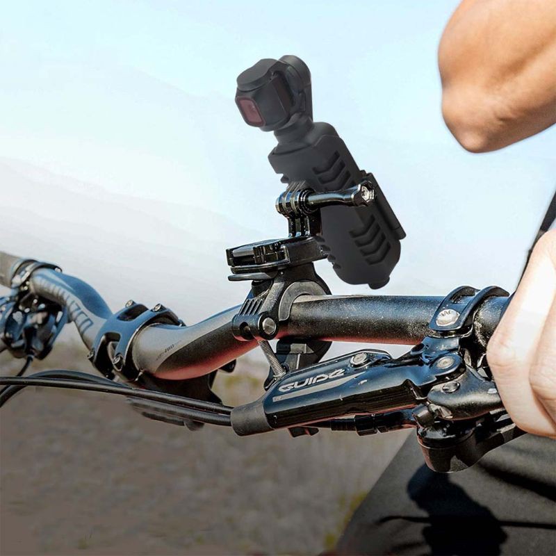 下巴通用三腳架自拍杆自行車動作凸輪安裝支架, 帶 1 / 4 螺絲, 用於 DJI Osmo 袖珍相機