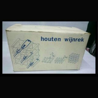 houten wijnrek原木紅酒架