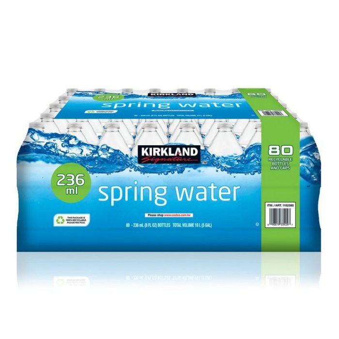 【小如的店】COSTCO好市多線上代購~Kirkland 科克蘭 飲用水/礦泉水/瓶裝水(236毫升X80瓶)