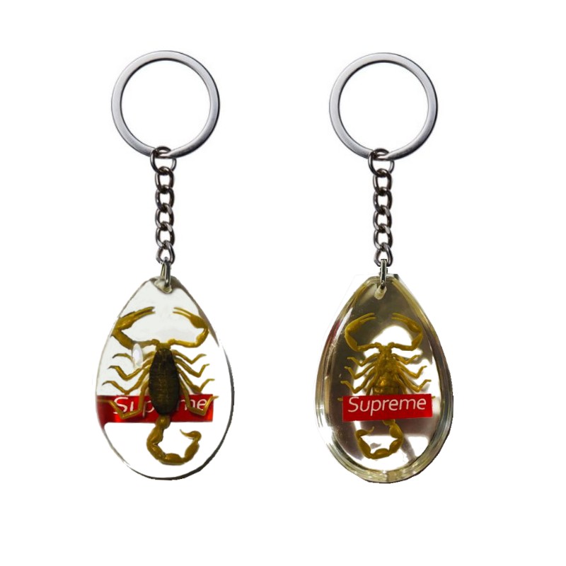 supreme scorpion keychain