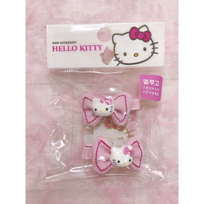 韓國 三麗鷗 Hello kitty 凱蒂貓 兒童髮飾 髮夾 對夾 BB夾 瀏海夾 夾子