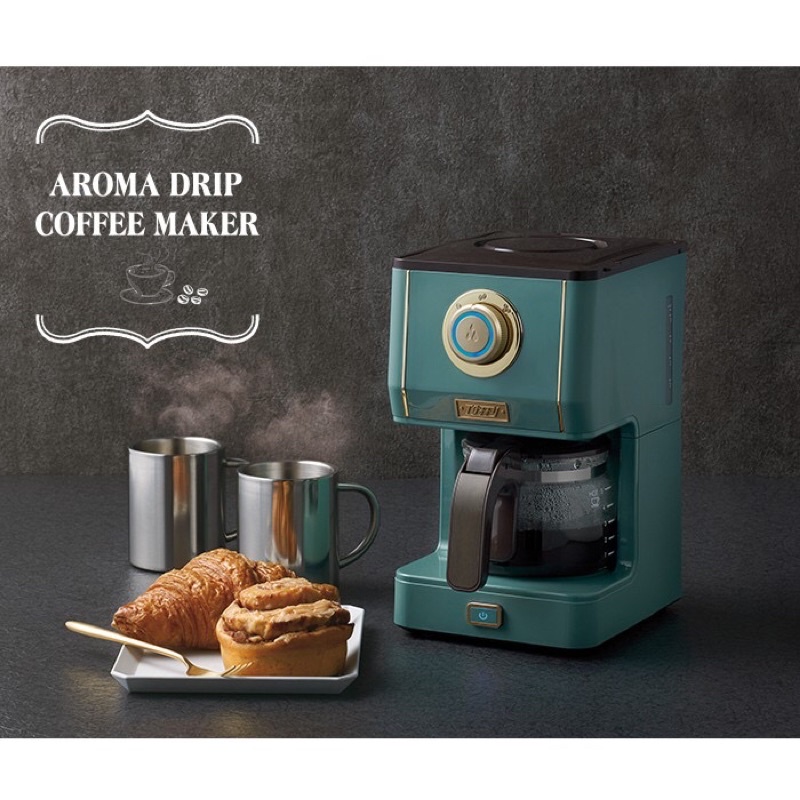 ［全新］TOFFY Aroma Drip Coffee Maker 星巴克Starbucks Toffy咖啡機 板岩綠