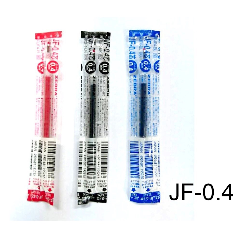【角落文房】ZEBRA 斑馬 JF-0.4 鋼珠筆芯中性筆芯(JJS15 SARASA CLIP 0.4 鋼珠筆專用)