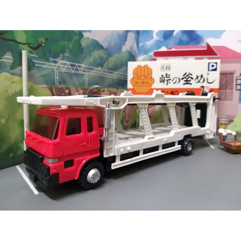 TOMICA 多美 絕版 稀有 車輛運輸車 運輸車 拖板車 拖車 卡車 貨車 賽車套組