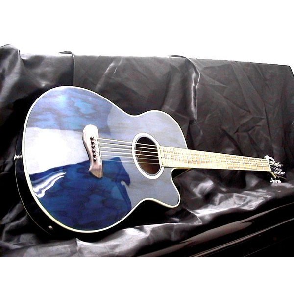 日本YAMAHA中古鋼琴批發倉庫 EQ木吉他 (藍) 市價9600 網拍3800