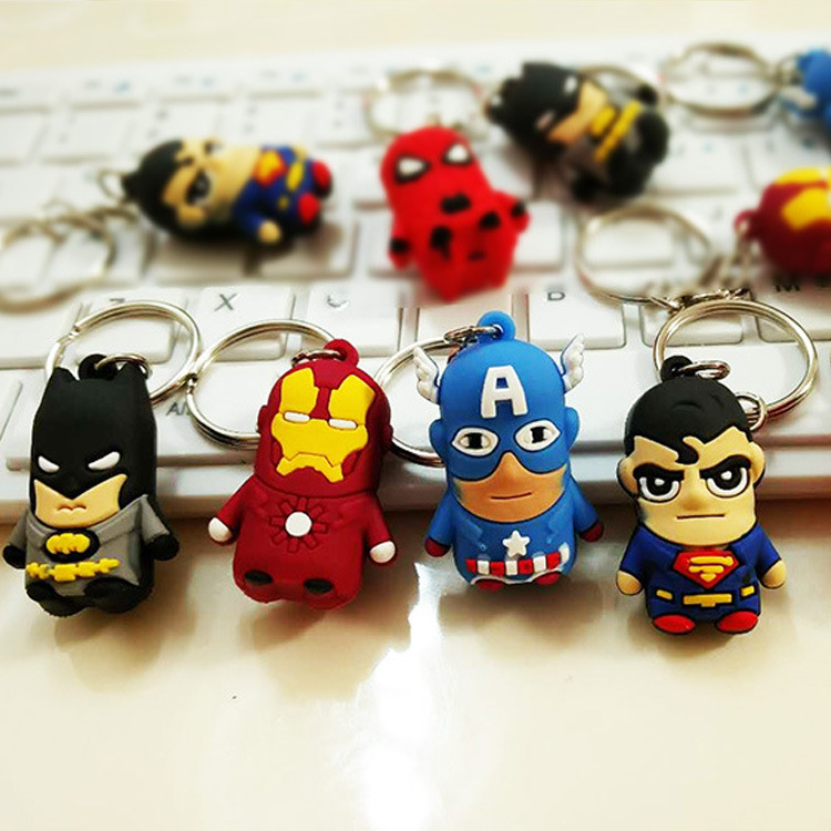 Marvel Avenger 超人鑰匙圈 PVC軟膠鑰匙圈