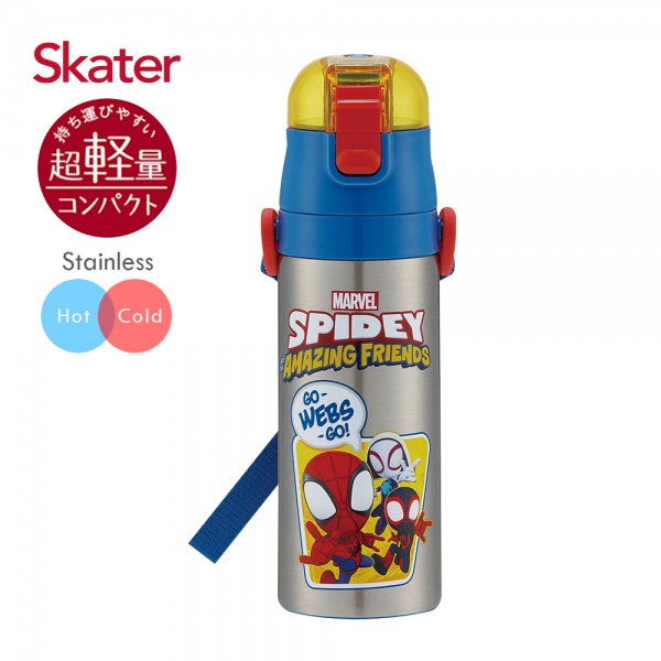 Skater 不鏽鋼直飲保溫水壺(470ml) Marvel系列  -蜘蛛人Spider-Man (日貨) 墊腳石購物網