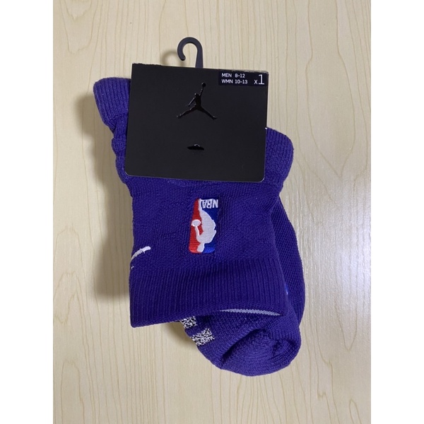 Nike NBA Grip Power Ankle Jordan 球員版 低筒籃球襪 紫色