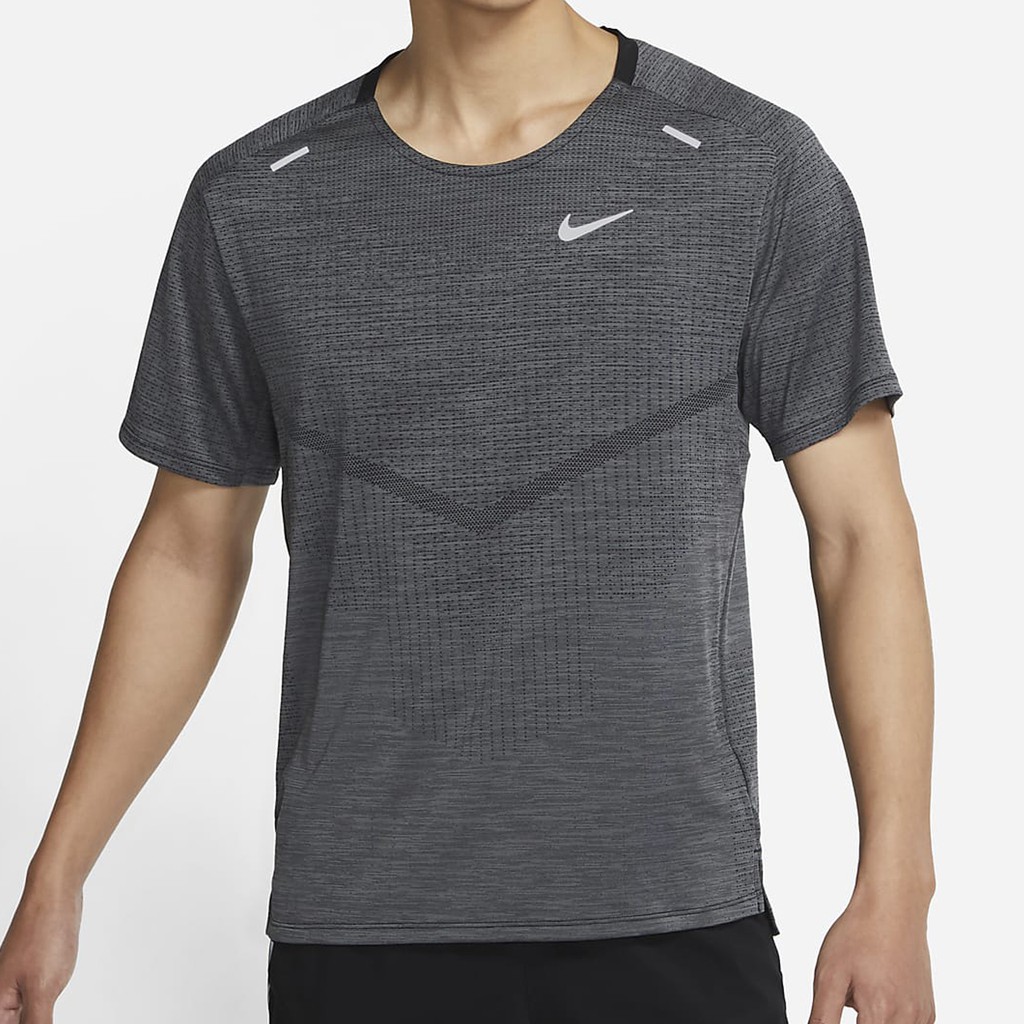 NIKE Dri-FIT ADV Techknit Ultra 男裝 短袖 慢跑 鐵灰【運動世界】CZ9047-010