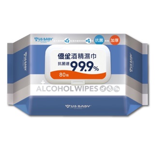 優生酒精濕巾80抽(超厚型)抗菌99.9%