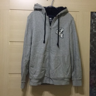 Lee鋪毛厚外套連帽外套