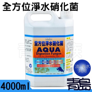 【青島水族】臺灣=4000ml/4L=全方位淨水硝化菌 優於荷蘭世界先進 淡海水用 CF-066