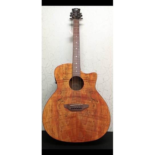 美國品牌LUNA電木單板高級民謠吉他.41吋.琴身鑲原廠EQ.特價中