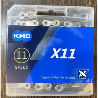 KMC鏈條 X11(11速) 銀/黑 118目 附快扣 公路車 登山車