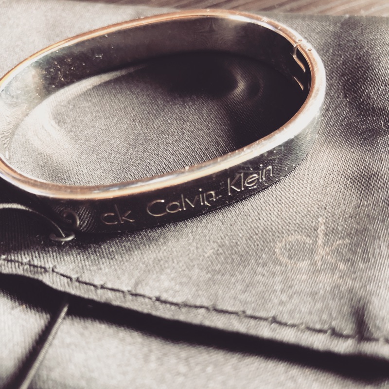CK Calvin Klein 鋼手環 (二手，含運）