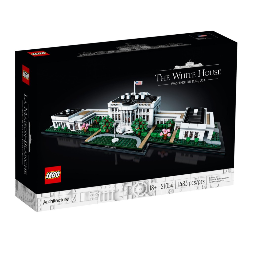 【紅磚屋】樂高 LEGO 21054  建築系列 美國白宮 The White House &lt;輕微盒損/全新未拆&gt;