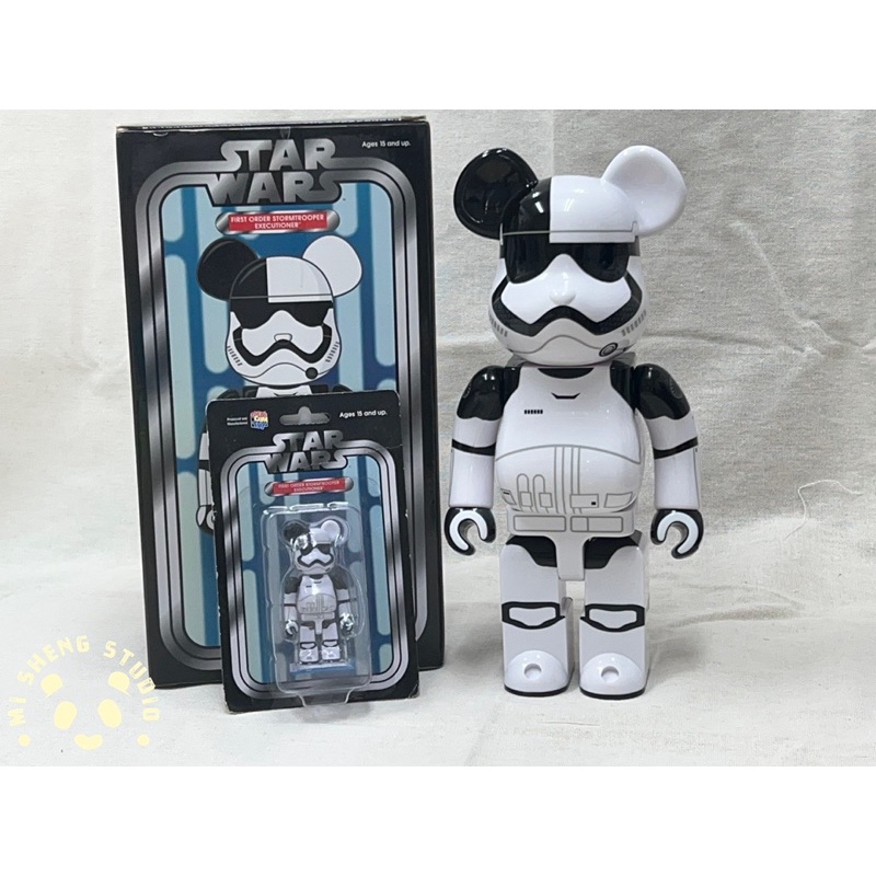 Be@rBrick FIRST ORDER STORMTROOPER電鍍初代白兵400%+100%