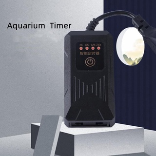 Aquarzoo 水族燈定時器、魚缸燈控制器和調光器(黑色)