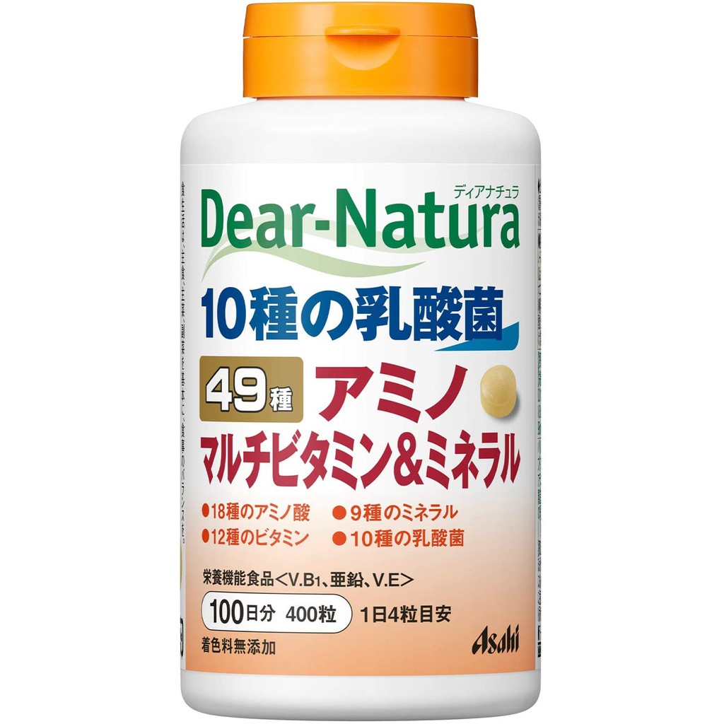 日本朝日食品 Asahi Dear Natura 綜合維他命 EPA&amp;DHA 加強型綜合葉黃素 魚油