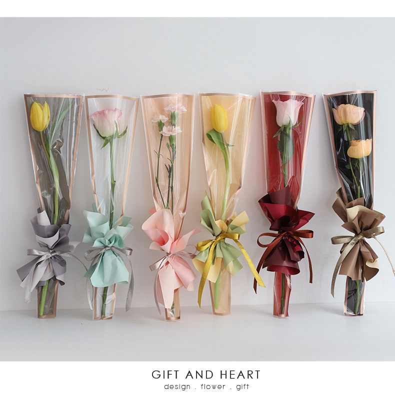 Gift&amp;heart 禮心工作室 - 單支造型花束(康乃馨/康乃馨花束/母親節/鮮花/玫瑰花束/鬱金香花束)