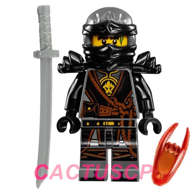 玩樂高lego 旋風忍者黑忍者阿剛cole 含1刀 時光之刃全新 蝦皮購物