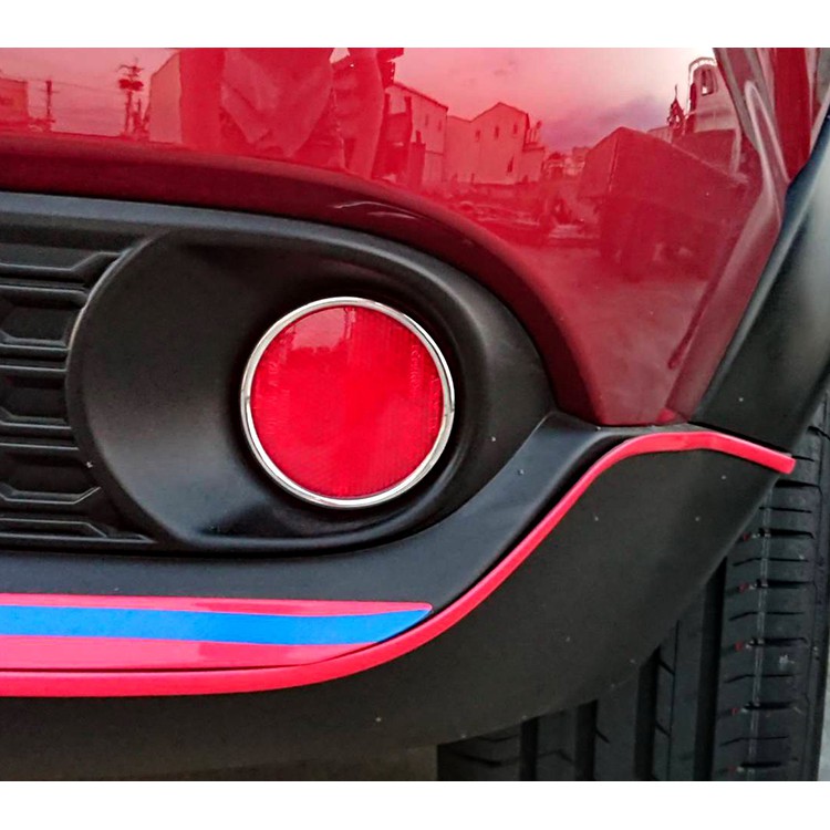圓夢工廠 Nissan Juke 2015 16 17 18 改裝 鍍鉻銀車燈框飾貼 保險桿後霧燈框 LED反光片框