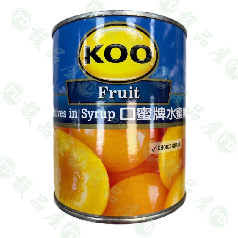 【馥品屋】KOO 水蜜桃罐頭 825公克