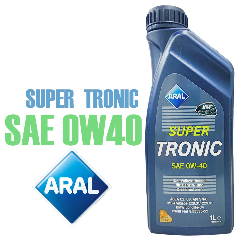 【箱購免運】ARAL SUPER TRONIC  0W40 0W-40 亞拉 全合成機油 【油購好康】