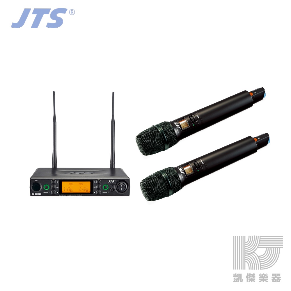 【RB MUSIC】JTS RU-8012DB 雙頻無線麥克風 雙手握