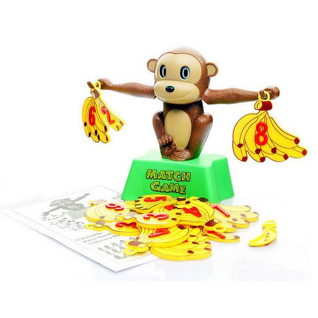 💖辰甯寶貝館💖新品現貨 益智桌遊 猴子數字天平香蕉 天秤 趣味數學