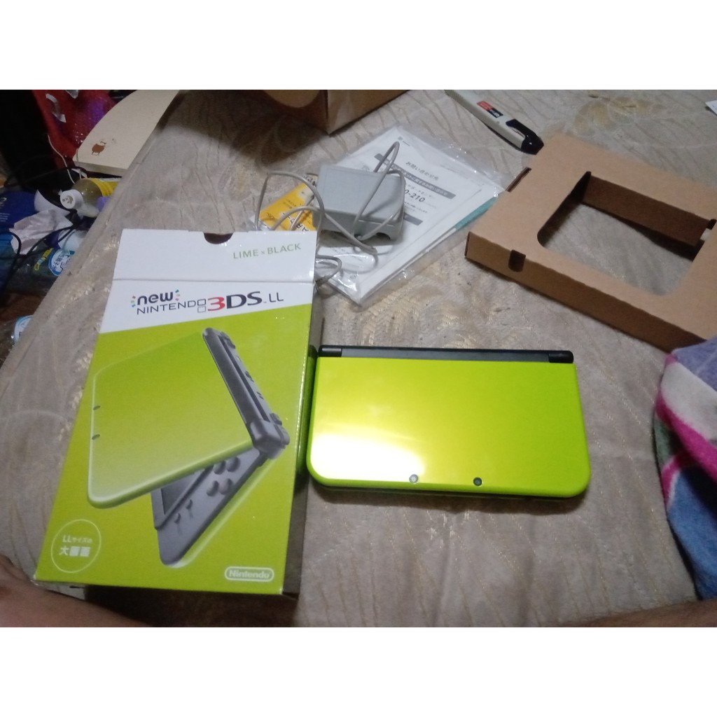 極新new 3ds Ll 主機n3ds N3dsll 3dsll 綠色機附充電器觸控筆螢幕保護貼收納包 蝦皮購物