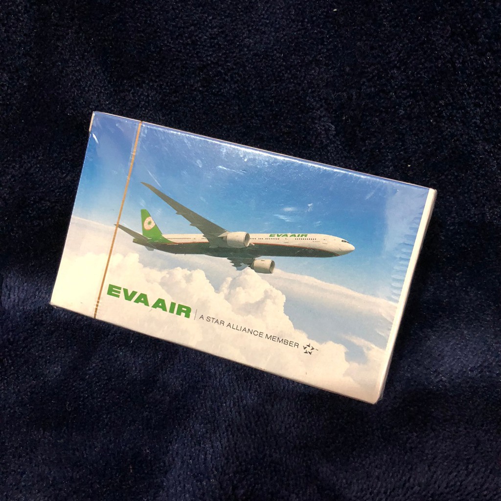 長榮航空 EVA Air B777-300ER 飛機 造型撲克牌 收藏品 絕版 限量 珍藏版 紀念 撲克牌 收藏