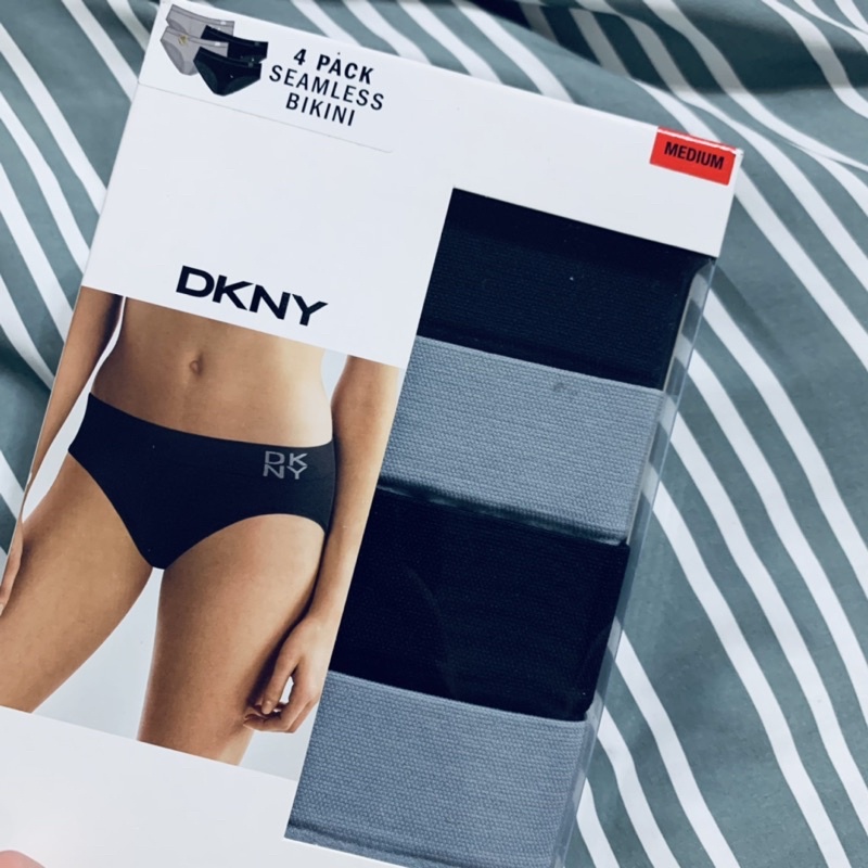 COSTCO DKNY 舒適女內褲四件組（黑/灰）M號