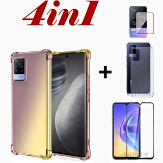 REDMI XIAOMI MI 4合1紅米Note 11S 11 Pro 11E 4G 5G全面屏保護膜TPU軟殼相機鏡