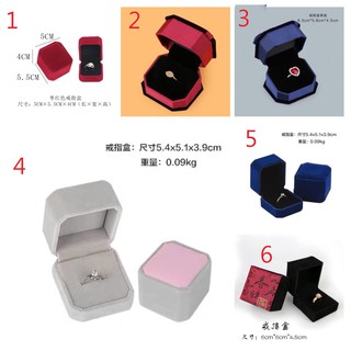 優質絨面蝴蝶結戒指盒子/戒指展示盒/戒指包裝盒/戒指托架/首飾盒 錦布古詩文復古 耳釘盒 首飾珠寶盒批發