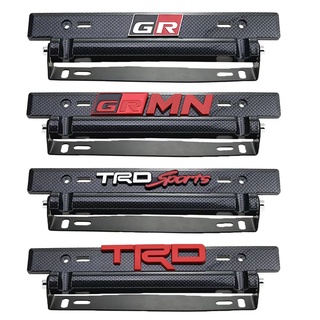 豐田 通用可調節傾斜板架 3D 標誌車牌架支架適用於 TRD SPORTS GR 適用於 TOYOTA GAZOO RA